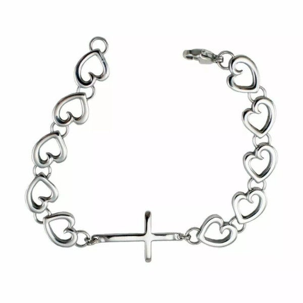 Shields of Strength Women's "Love the Cross" Bracelet with Mini