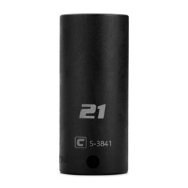 Capri Tools 21 mm Deep Impact Socket, 3/8-Inch Drive, 12-Point, Metric