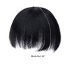 BUYOGET Clip in Fringe 100% Human Hair Pieces Black Fringe