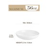 MALACASA 10" Large Pasta Bowls, 56 OZ White Salad Bowls,