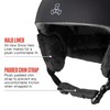 Triple Eight Snow Audio Ski and Snowboard Helmet with Built-in