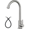 Heyalan Single Handle Cold Water Bar Sink Faucet,360° Swivel,Brushed Nickel