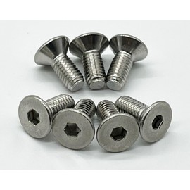 Ad Pack Stainless Steel Steering Wheel Countersunk Bolt with Hex Hole M5 (5 mm) Total Length 0.5 inches (12 mm) [7 Pieces]