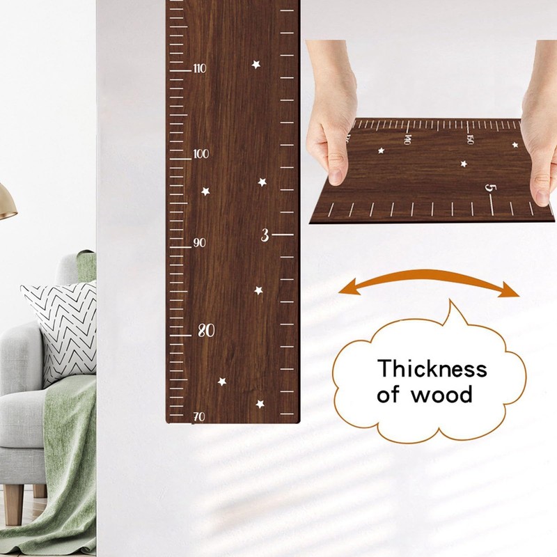 Growth Chart for Kids, Wood Height Chart Kids Toddlers Height