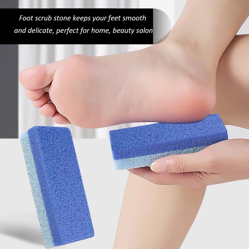 4 Pieces Foot Cleaning Sponges, Pedicure Pumice Stone Exfoliating Sponges,