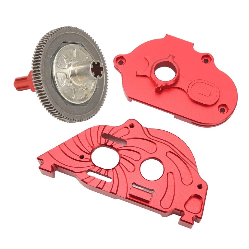 RC Gearbox Cover Aluminum Alloy Transmission Box Housing with Gear