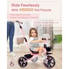 KRIDDO 2-in-1 Toddler Tricycle for Ages 18 Months to 5