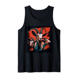 Screaming Goats Funny Goats Crazy Goats Graphic Tank Top