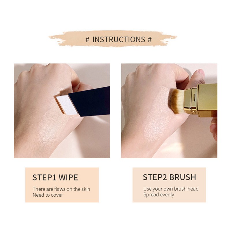DoubleSided Concealer Brush Stick Oil Control Waterproof Cosmetic Contour Stick
