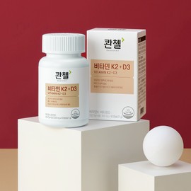 Quentzel [6 month supply] Menaquinone Trans MK-7 Quenchel Vitamin K2 + D3 90 capsules, 2 units / [6개월분] 메나퀴논 트랜스 MK-7 콴첼 비타민 K2 + D3 90캡슐, 2개