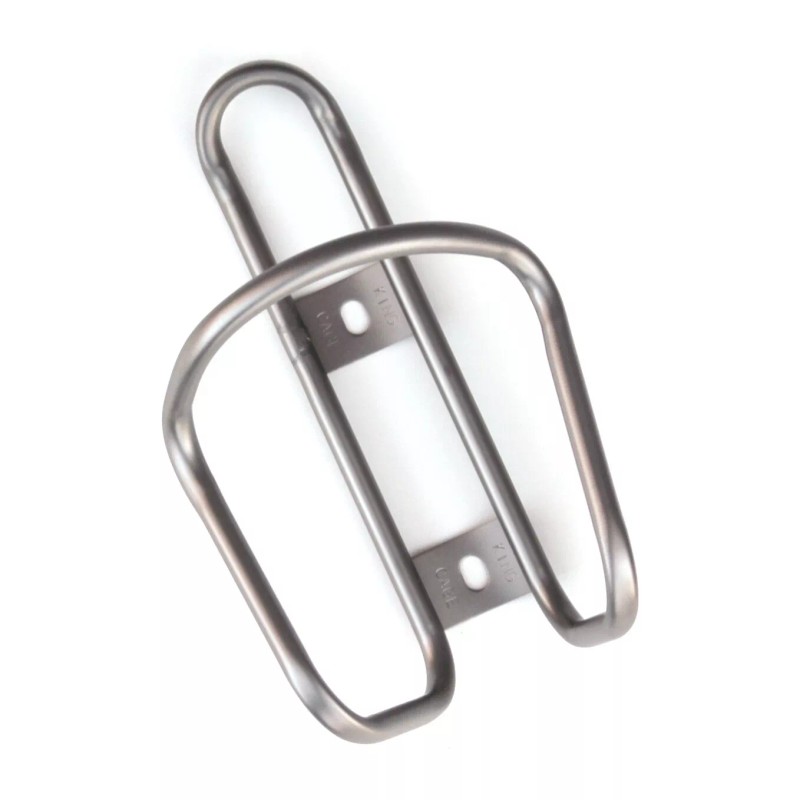 King Cage Titanium Water Bottle Cage - Bead Blasted Satin