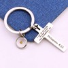 Cross Christian Religious Gift Bible Keychain Mustard Seed Keyring with