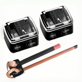 Makeup Sharpener Pencil Sharpener, Cosmetic Sharpener, Sharpener for Eye Pencils with Double Hole (12 mm/8 mm) for Eyebrow Pencil, Lip Liner Pencil, Eyeliner, Precision Blades
