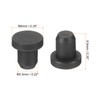 MECCANIXITY Silicone Rubber Solid Plug Soft Flexible Stoppers for 5-5.5mm