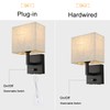 wkeessee Bedside Wall Mount Light with Dimmer Switch and Two