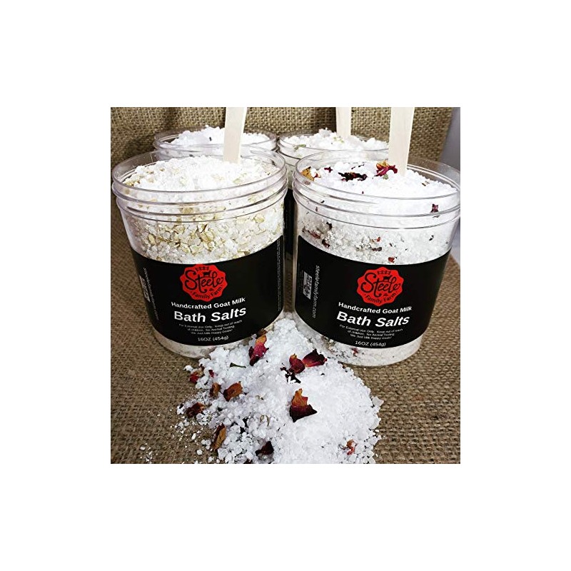 Handcrafted Goat Milk Bath Salts - 16oz