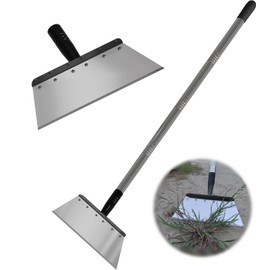 RISETEX Multifunctional Garden Shovel – 54" Heavy Duty Stainless Steel Cleaning Tool with Adjustable Handle for Weeding, Lawn Edging, Snow/Ice Removal & Digging, Durable Outdoor Spade & Scraper