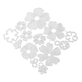 SEWACC Flower Shaped Cutting Die Durable Carbon Steel Crafting Tool for DIY Scrapbooking Card Making Precision Cutting Die for Floral Designs