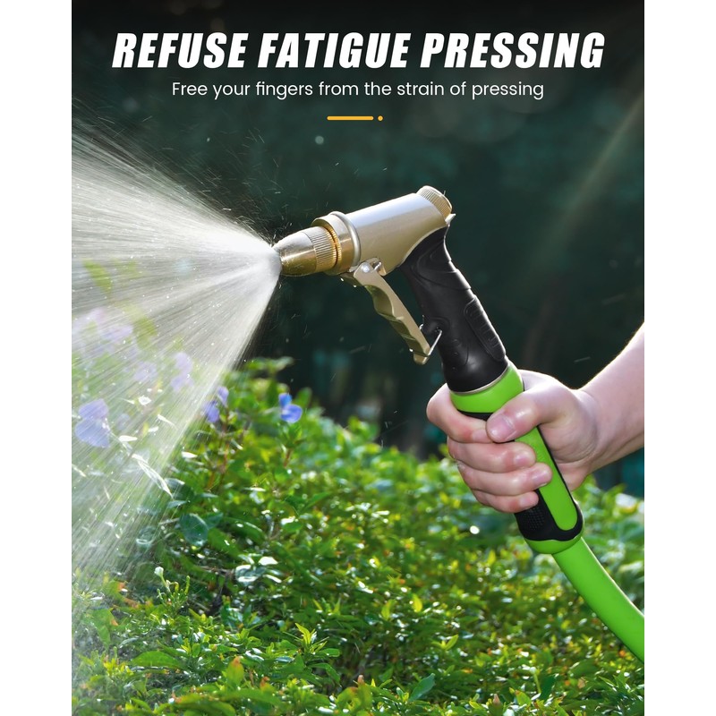 RAINPOINT Garden Hose Nozzle, Upgraded Heavy Duty Metal Spray Nozzle,