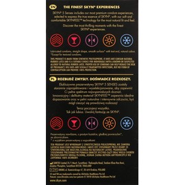 SKYN 5 Senses Condoms Mix Latex Free Sensoprene Condoms - 10 Pack (5x2)