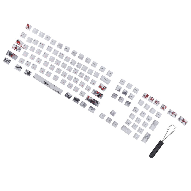 Keycaps PBT 5Sided Sublimation 110 Keys Keyboard Caps for Mechanical