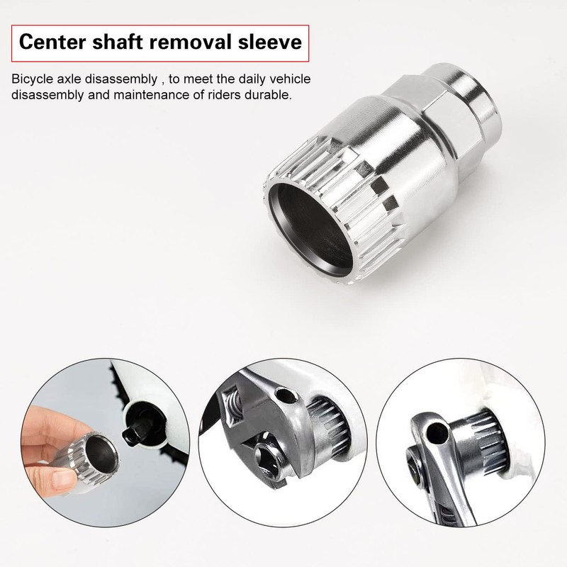 oumuik Bicycle Crank Puller and Bottom Bracket Tool, Bicycle Crank