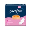 Carefree Maxi Pads, Overnight Pads With Wings, 28ct (Pack of
