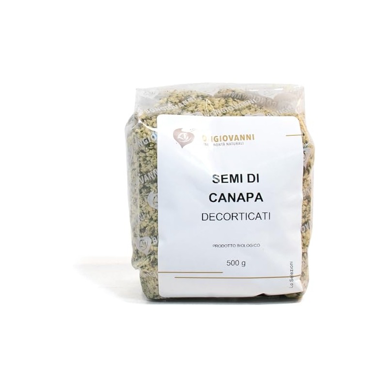 BONGIOVANNI FARINE E BONTA' NATURALI Semi di Canapa decorticati, BIO