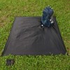 Portable Outdoor Picnic Mat Waterproof and Moisture-Proof Camping Blanket (Black)