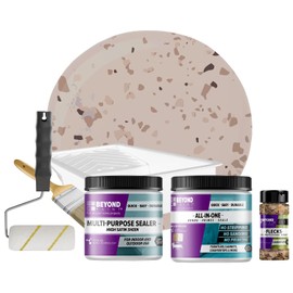 Beyond Paint Countertop Makeover Kit with Paint, Sealer, Flecks and Tools for Countertops, Sand