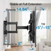 Pipishell Full Motion TV Wall Mount for Most 37-75 Inch
