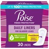 Poise Daily Liners, Incontinence Panty Liners, 2 Drop Very Light