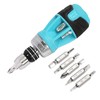 DURATECH Replacement Screwdriver Set 12-IN-1 Ratchet Screwdriver Quick Release Type