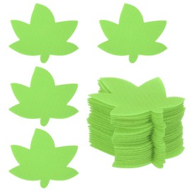 PATIKIL 4 Inch Carpet Spot Markers, 35Pcs Leaf Shape Floor Dots Markers Carpet Spots for Classroom Decoration Elementary Preschool Supplies, Green
