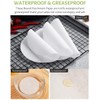 iDopick 500pcs Hamburger Patty Paper, 4.5IN Non-Stick Wax Papers, Round