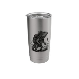 Hiking Iguana Backpacking Nature Wildlife Reptile Lover Stainless Steel Insulated Tumbler