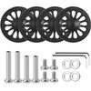 Volein Pack of 4 Suitcase Castors Replacement Wheels 50 x