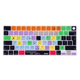 XSKN Ableton Live Shortcut EU UK Version Silicone Keyboard Cover Skin for 2022 2023 2024 2025 MacBook Air 13.6 15.3 inch M2 M3 M4 Chip with Touch ID A2681 A3113 A3240 A2941 A3114 A3241