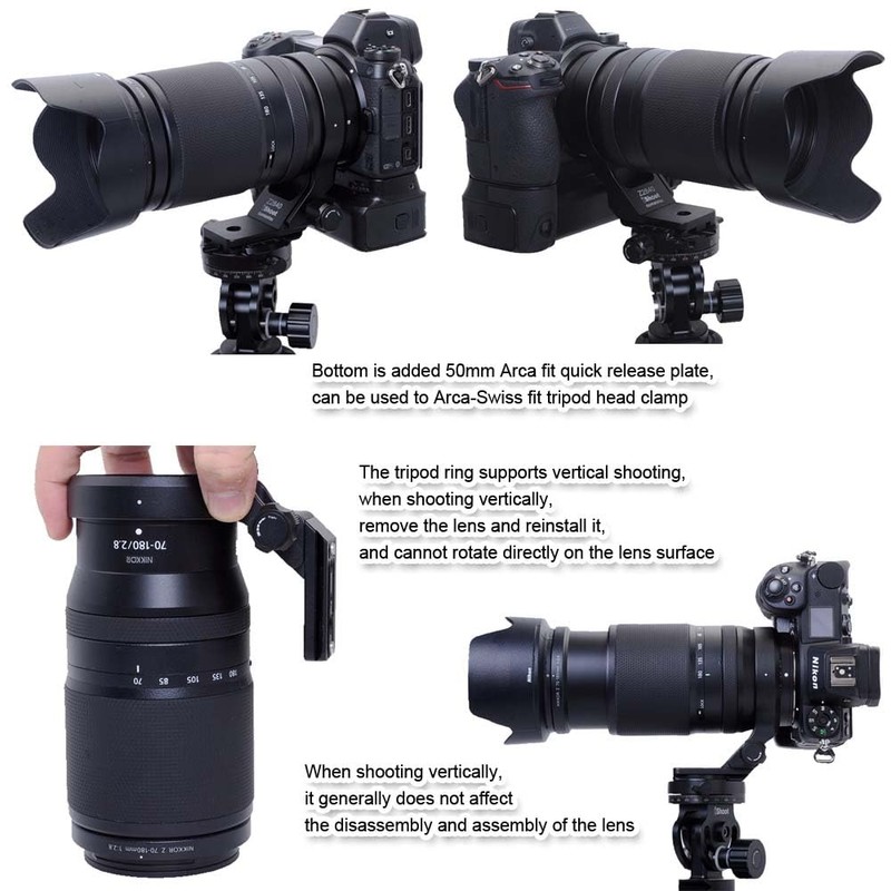 iShoot Tripod Mount Ring Lens Collar Compatible with Nikon Nikkor