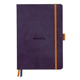 Rhodia Rhodiarama 117825C Goalbook souple aubergine A5 240 pages dot paper ivoire 90 g