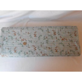 Henry Glass Buggy Barn Iced Mocha Blue Brown Cotton Fabric 1903A Retired Flowers