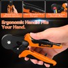 Preciva Ferrule Crimping Tool Kit, Hexagonal Ferrule Crimper AWG23-10/0.25-6mm² with