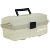 Homak 13-Inch Plastic Transparent Toolbox with 2 Tray Tier, TP00113067