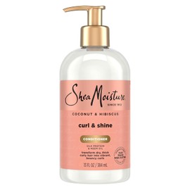 Shea Moisture Coconut & Hibiscus Curl & Shine Conditioner for Unisex Conditioner 13 oz