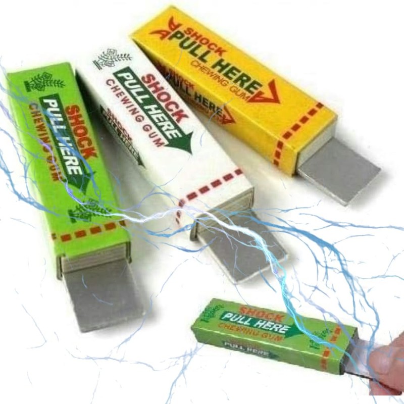 3 PCS Shocking Gums for Amazing Funny Gag Prank Realistic