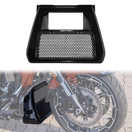 LUXEMOTO Front Spoiler Radiator Chin Cover for Road Glide 2024, Front Lower Fairing Spoilers Radiator Oil Cooler Chin Cover for Harley CVO Street Road Glide 2023-2025 Accessories,Replace# 57200457