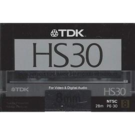 TDK HS30 8mm Video Cassette NTSC LP: 60, SP: 30