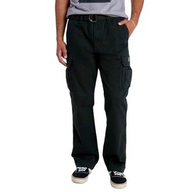 UNIONBAY mens Survivor Iv Relaxed Fit Cargo - Reg and Big Tall Sizes Casual Pants, Black, 42W x 30L US