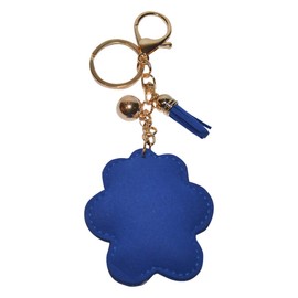 Popfizzy Bling Key Fob Keychain for Women Backpack Charm or Purse Accessory Key Ring Cool Key Chain Keyfob Keyholder Series 2 (Pawprint Blue)
