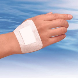 White Crosses FC Waterproof One Touch Pad Small 2.5 cm X 4 cm 6 Piece